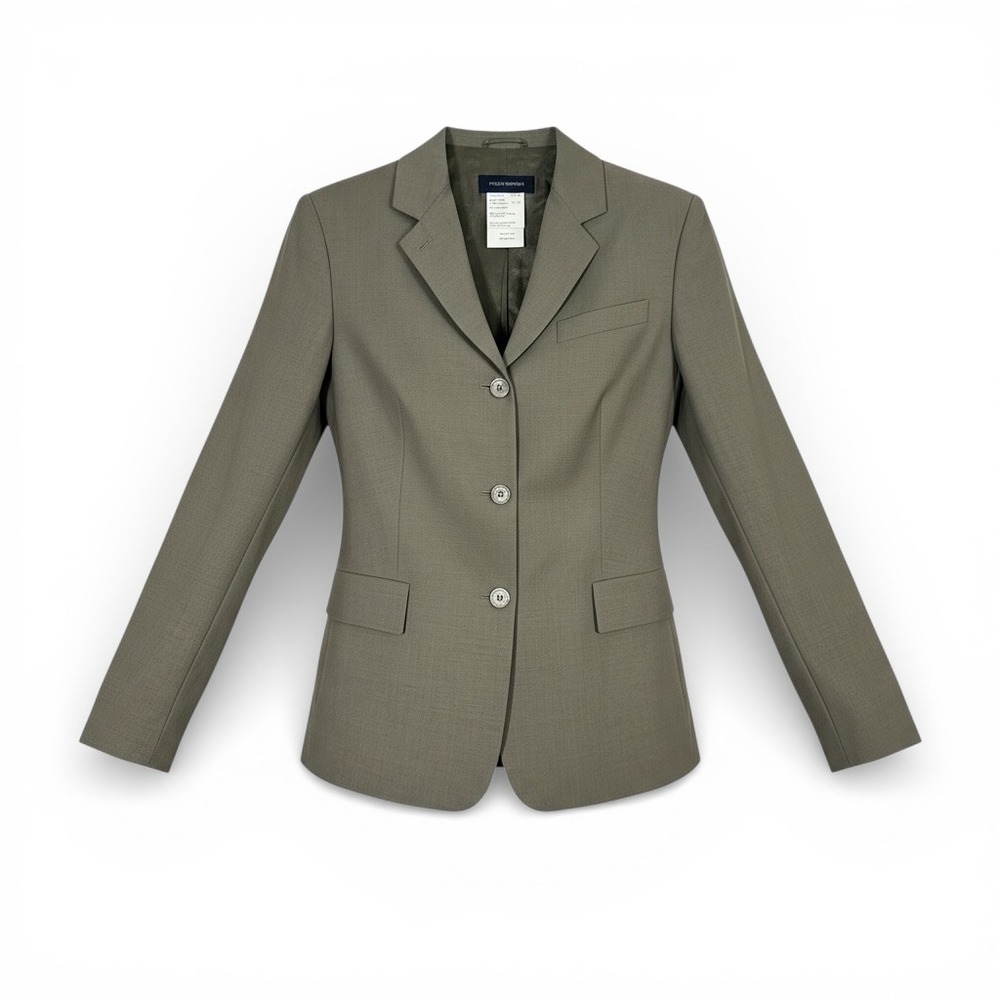 Piazza Sempione Olive Brown Wool Mohair Blazer Jacket Made in Italy IT 38 US 2